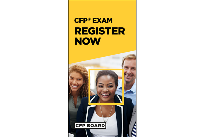 CFP Exam Register Now Ad Version 2